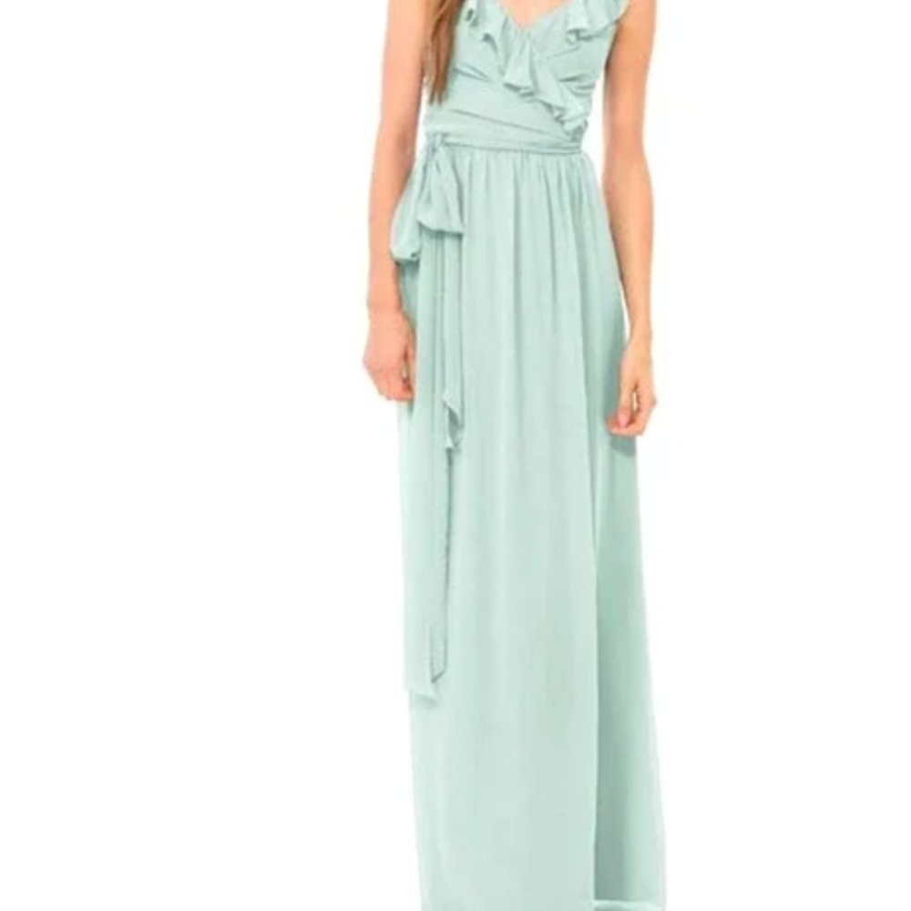 Joanna August Wrapping Bridesmaid Dress Mint Size Small